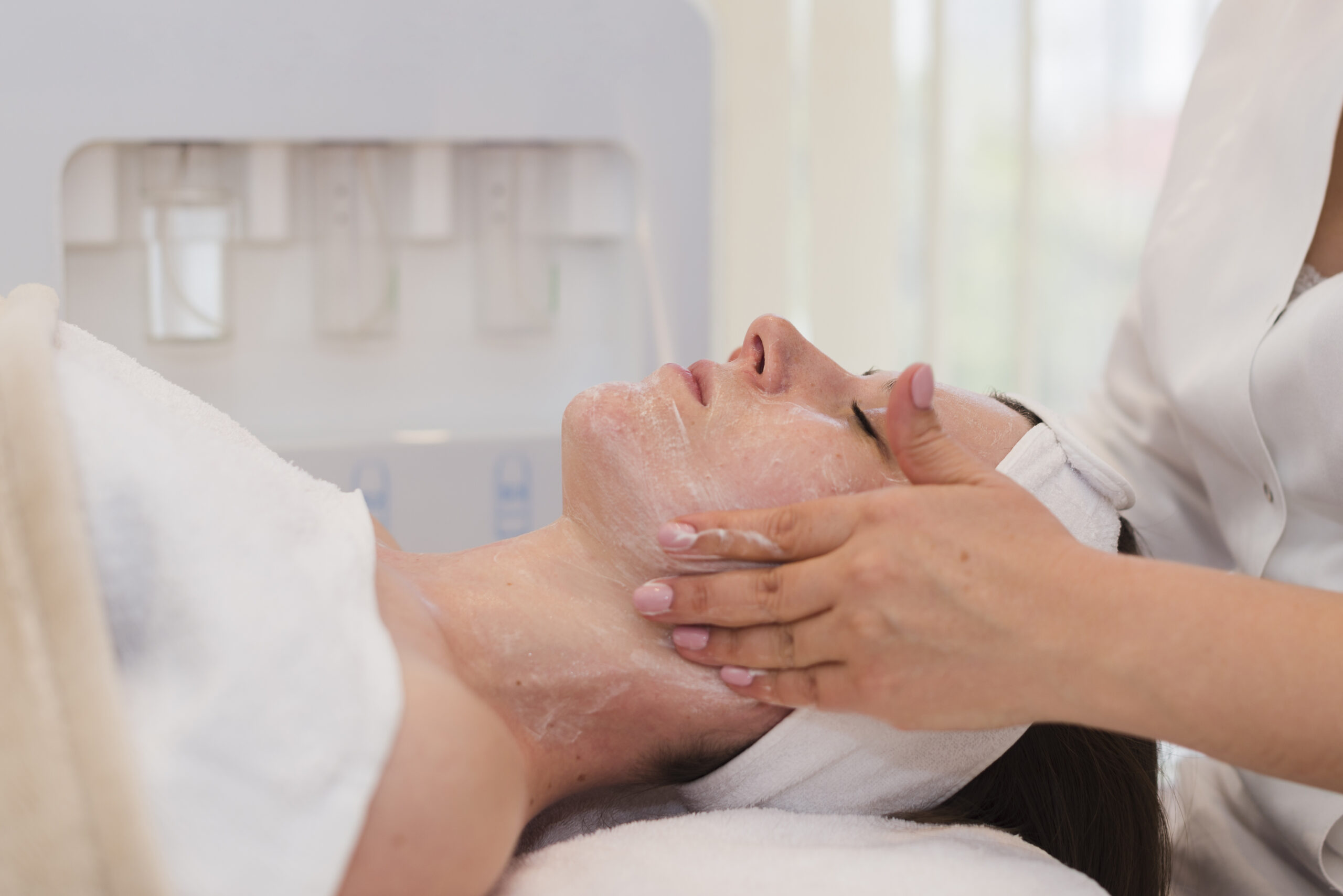 Hands-on facial treatment at Lillybeauty San Rafael
